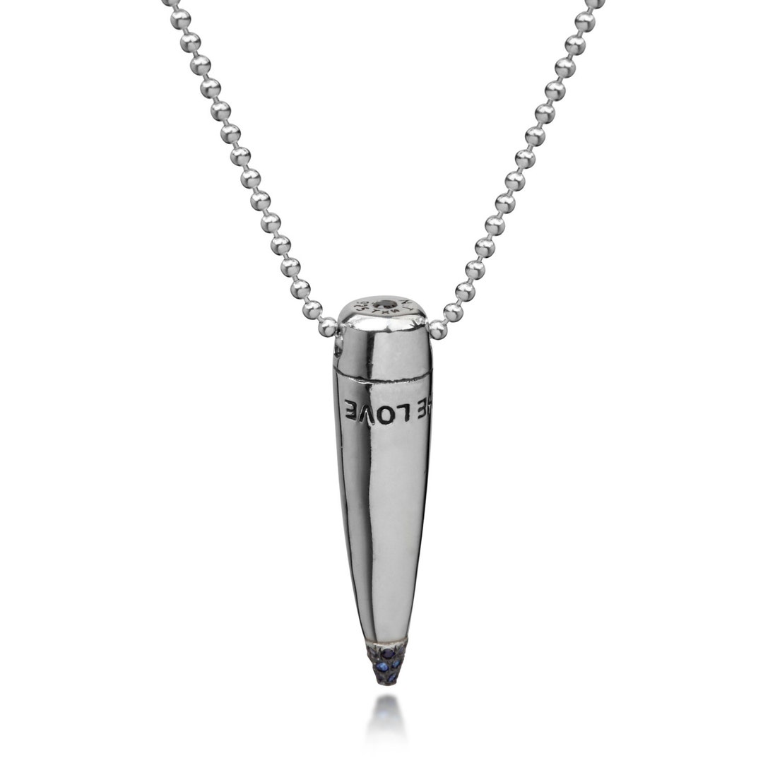 Bullet Necklace Silver Bullet Bullet Pendant Peace Jewelry Etsy