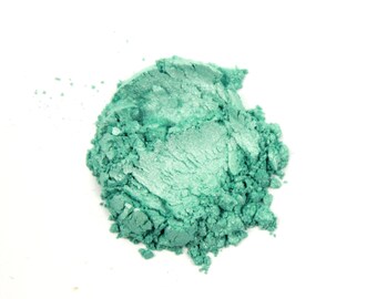 1 oz. Mint Ice Mica Powder for Soap Making, Nail Polish Supplies, Handmade Cosmetics, Mica Tattoos, Pigment Colorant Powder Natural 200