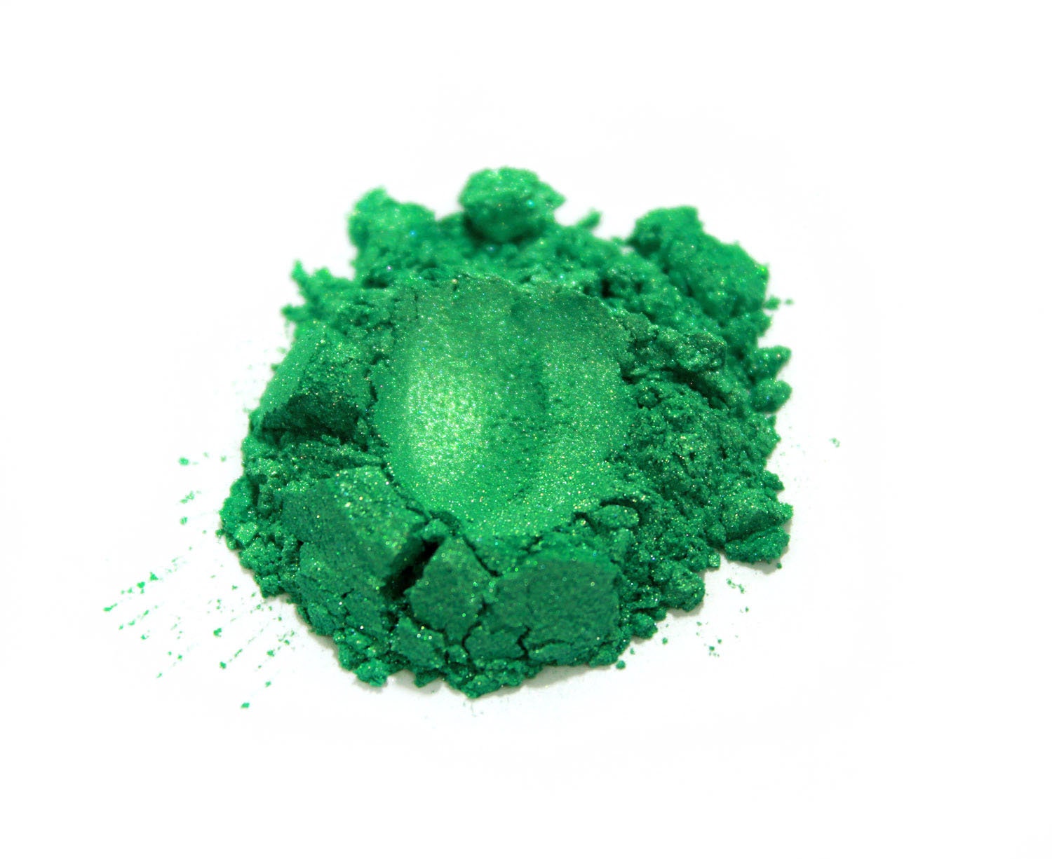 Basic Green Mica Powder Jar  for Soap Making, Nail Polish Supplies Ha…