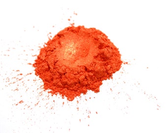 Bright Orange Gold Mica Powder  for Soap Making, Polish Supplies Bath and Body  Handmade Cosmetics Pigment Powder Natural 6712