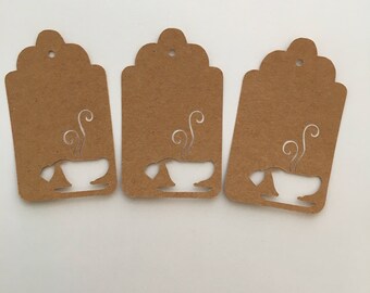 Tea cup tags | Etsy