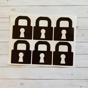 Lock Decal | Lock Vinyl Decal | Lock Sticker | Padlock Decal | Key Decal | Key Sticker | Key Decoration | Car Decal