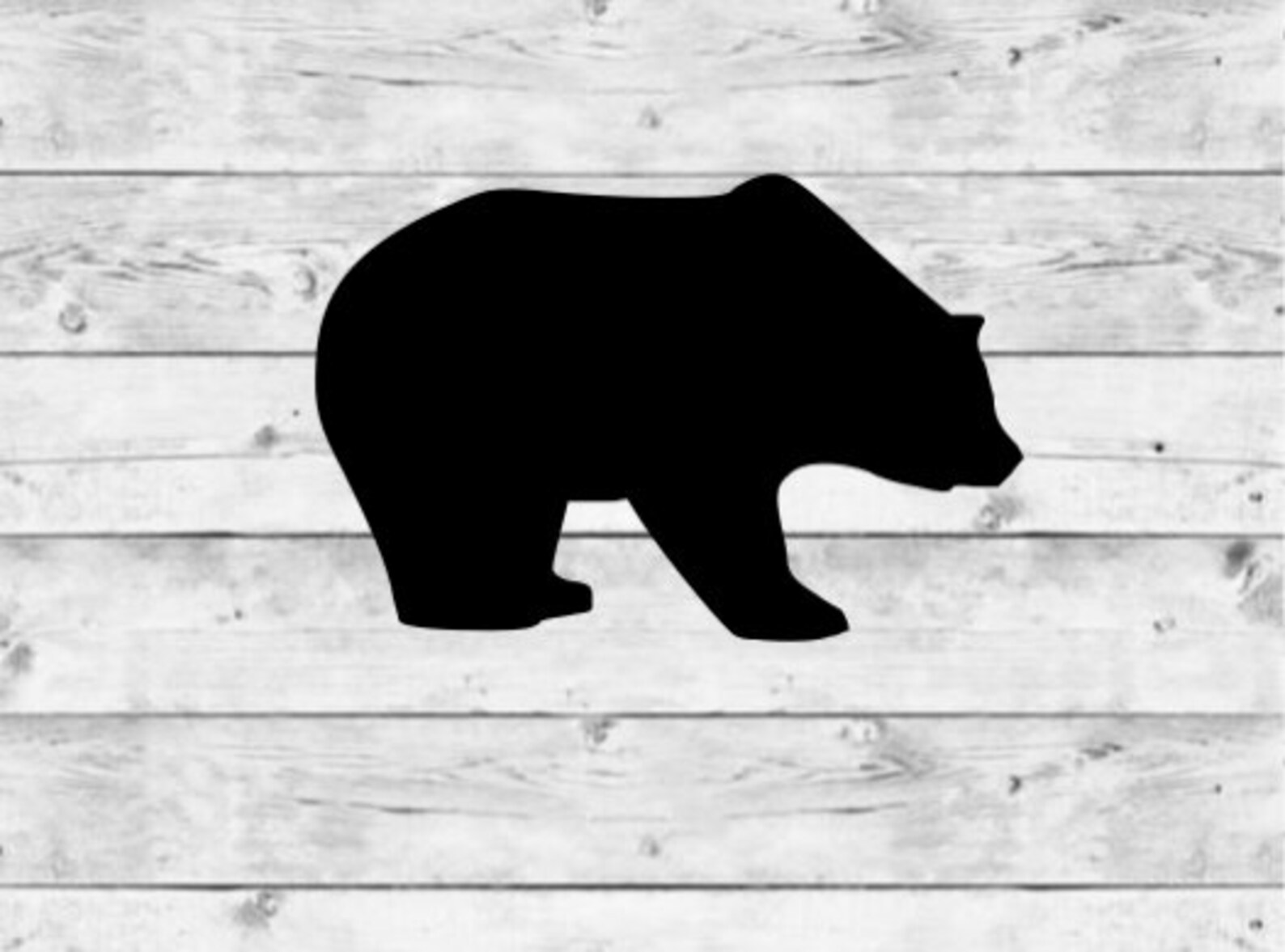 Bear Decal Bear Sticker Bear Decoration Brown Decal Etsy