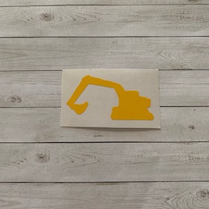 Excavator Decal | Excavator Vinyl Decal | Excavator Sticker | Construction Decal | Construction Sticker | Construction Decoration | Builder