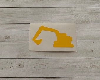 Excavator Decal | Excavator Vinyl Decal | Excavator Sticker | Construction Decal | Construction Sticker | Construction Decoration | Builder