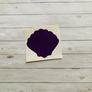 Shell Decal | Shell Vinyl Decal | Shell Sticker | Seashell Sticker | Seashell Decal | Beach Sticker | Beach Decal | Ocean Sticker | Glitter