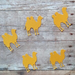 Camel Confetti, Camel Cut Outs, Bactrian Camel Confetti, Camel Decorations, Desert Theme, Animal Confetti, Animal Party Supplies