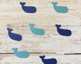 Whale Confetti | Whale Cut Out | Whale Decoration | Animal Confetti | Animal Decoration | Ocean Confetti | Ocean Decoration | Beach Confetti