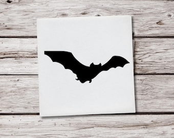 Bat Decal, Bat Vinyl Decal, Bat Sticker, Halloween Bat Decal, Flying Bat Sticker, Animal Decal, Window Decal, Car Decal, Laptop Sticker
