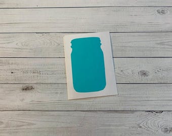 Mason Jar Decal | Mason Jar Sticker | Jar Decal | Jar Sticker | Canning Theme | Canning Decoration | Vintage Decal | Antique Decal | Vinyl