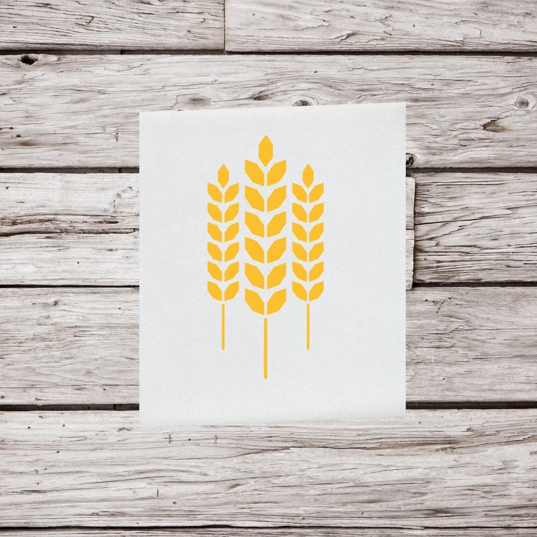 Wheat Decal, Wheat Vinyl Decal, Wheat Sticker, Harvest Decal, Fall ...