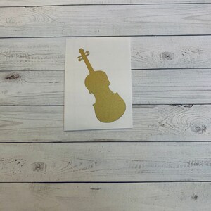 Violin Decal | Violin Vinyl Decal | Violin Sticker | Violin Decoration | Instrument Decal | Instrument Sticker | Music Decal | Music Sticker