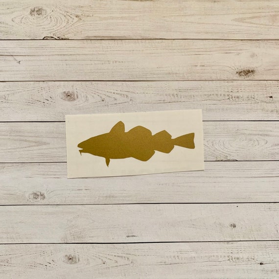Cod Decal Cod Vinyl Decal Cod Sticker Fish Sticker | Etsy
