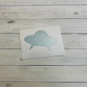 Ufo Decal | Ufo Vinyl Decal | Ufo Sticker | Ufo Decoration | Alien Decal | Alien Sticker | Alien Decoration | Outer Space Decal Space Theme