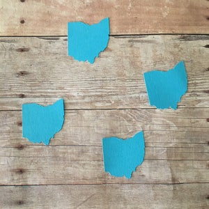 Ohio State Confetti | Ohio Confetti | State Confetti | Ohio Wedding | Ohio Decoration | Ohio Party Decor | Ohio Craft Supplies