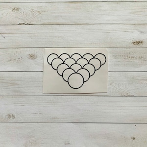 Pool Decal | Pool Sticker | Billiards Decal | Billiards Sticker | Pool Balls Decal | Billiards Balls Decal | Cue Sports Decal | Balls Decal
