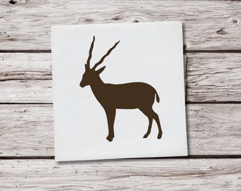 Gazelle Decal, Gazelle Sticker, Gazelle Vinyl Decal, Safari Animal Sticker, Antelope Decal, Wildlife Decal, Car Decal, Window Decal
