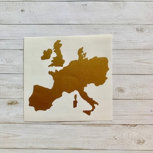 Europe Decal | Europe Vinyl Decal | Europe Sticker | Continent Decal | Europe Car Decal | Europe Decoration | Europe Party Decor | Travel