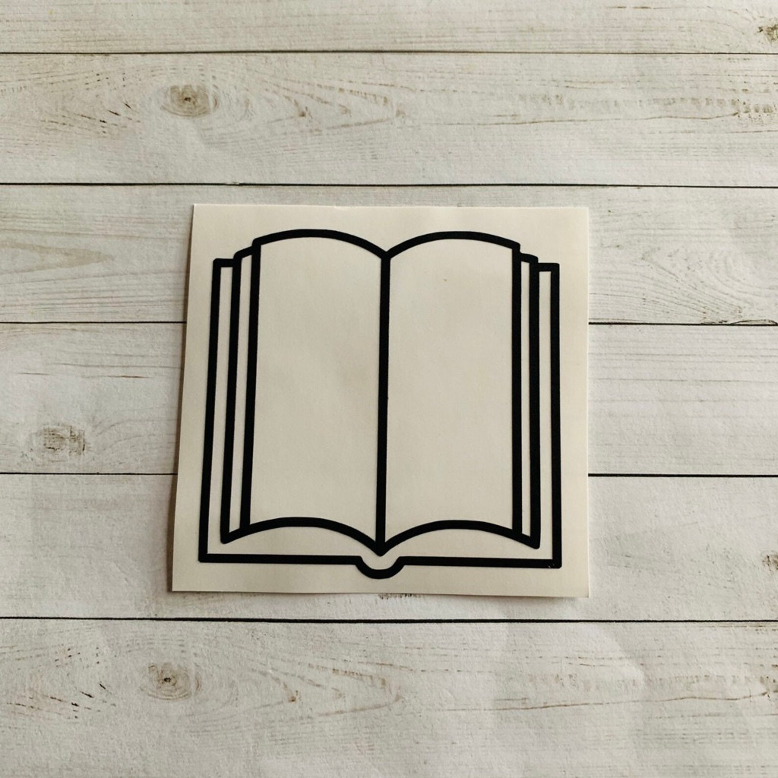 Book Decal Book Vinyl Decal Book Sticker Reading Decal - Etsy