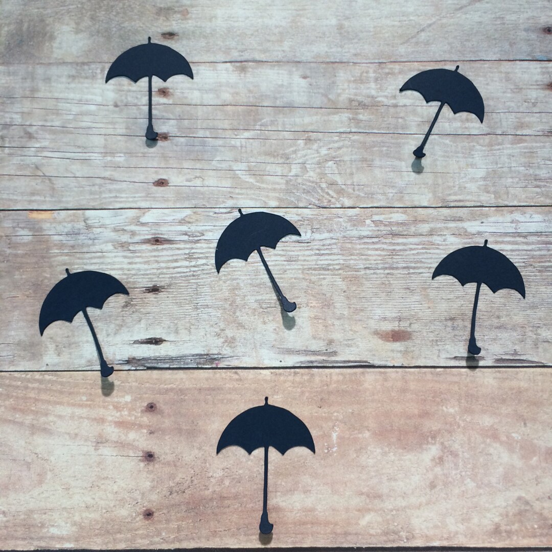 Umbrella Confetti Umbrella Cut Out Umbrella Decoration Etsy