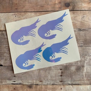 Shrimp Decal | Shrimp Vinyl Decal | Shrimp Sticker | Ocean Sticker | Ocean Decal | Animal Sticker | Animal Decal | Seafood Sticker | Beach