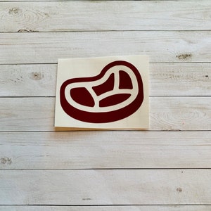 Steak Decal | Steak Sticker | Meat Decal | Meat Sticker | Meat Decoration | Butcher Decal | Chef Decal | Food Decal | Food Sticker | Beef