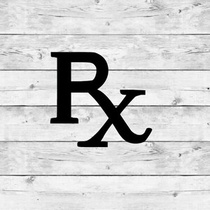 RX Decal | Rx Vinyl Decal | RX Sticker | Medicine Decal | Doctor Decal ...