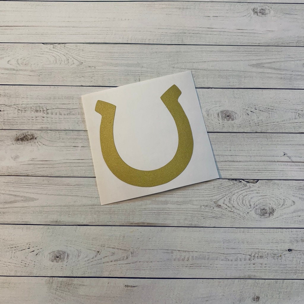 Horseshoe Decal Horseshoe Vinyl Decal Horseshoe Sticker Etsy