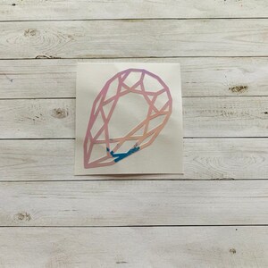 Gemstone Decal | Gemstone Sticker | Jewel  Decal | Jewel Sticker | Crystal Decal | Diamond Decal | Pear Gemstone | Pear Cut Decal |