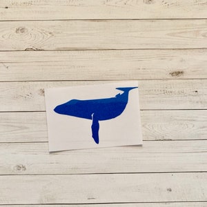Humpback Whale Decal | Humpback Whale Sticker | Humpback Whale Vinyl Decal | Whale Sticker | Whale Decal | Animal Sticker | Animal Decal