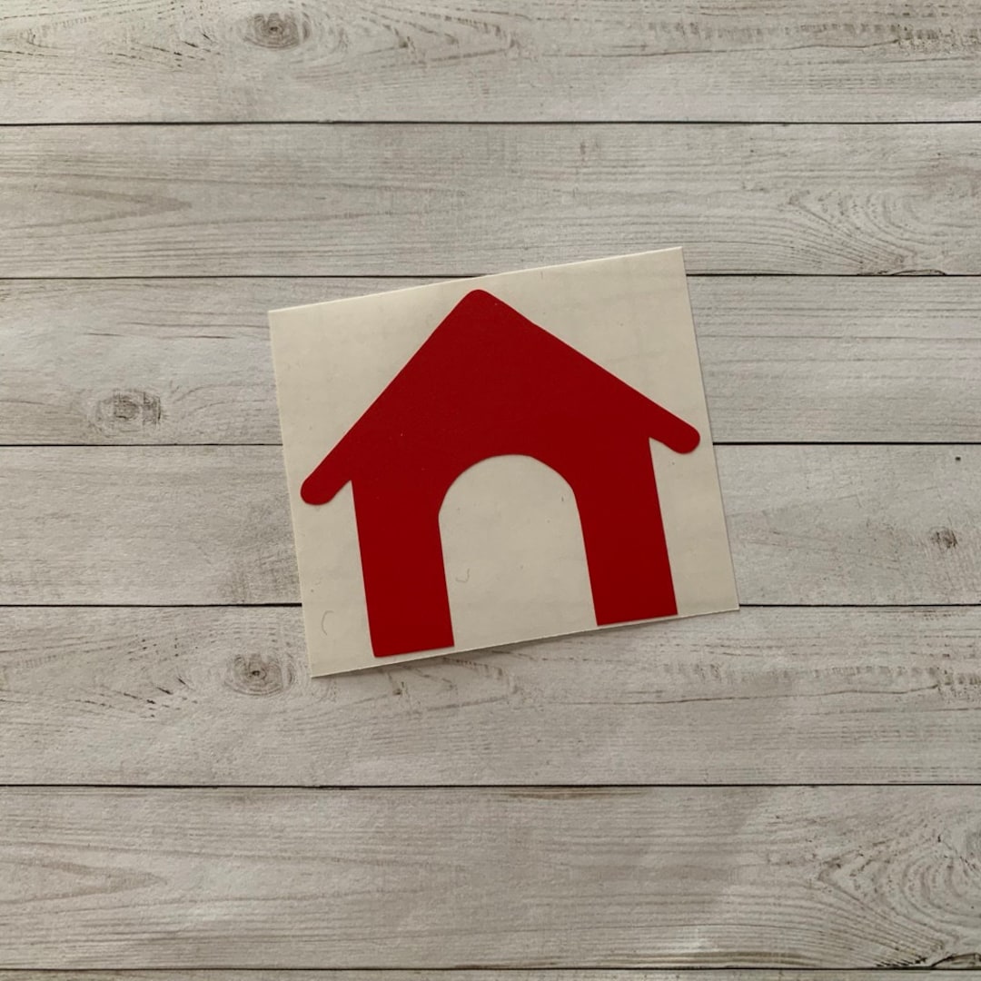 Dog House Decal Dog House Vinyl Decal Dog House Sticker House Decal Dog