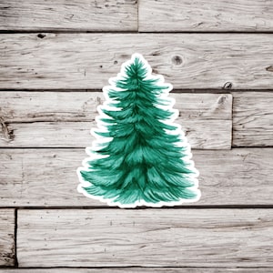 Tree Sticker or Magnet, Pine Tree Sticker, Forest Sticker, Waterproof Sticker, Christmas Tree Sticker, Tree Magnet, Pine Tree Magnet