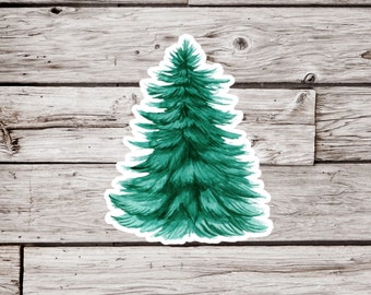 Tree Sticker or Magnet, Pine Tree Sticker, Forest Sticker, Waterproof Sticker, Christmas Tree Sticker, Tree Magnet, Pine Tree Magnet