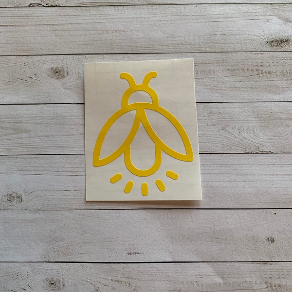 Fire Fly Decal | Fire Fly Sticker | Lighting Bug Decal | Lighting Bug Sticker | Bug Decal | Bug Sticker | Insect Decal | Insect Sticker