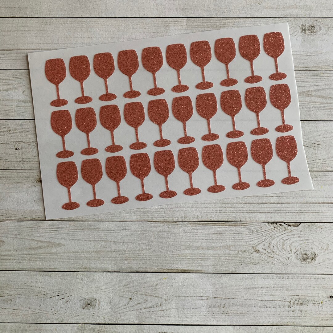 Wine Glass Decal Wine Glass Sticker Wine Glass Vinyl Decal Etsy
