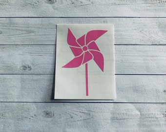 Pinwheel Decal | Pinwheel Sticker | Pinwheel Vinyl Decal | Toy Decal | Toy Sticker | Summer Decal | Wind Decal | Windmill Decal | Vinyl