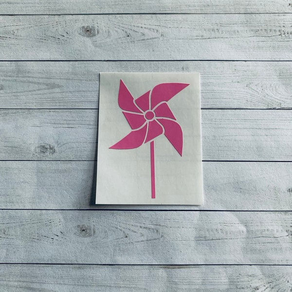 Pinwheel Decal | Pinwheel Sticker | Pinwheel Vinyl Decal | Toy Decal | Toy Sticker | Summer Decal | Wind Decal | Windmill Decal | Vinyl