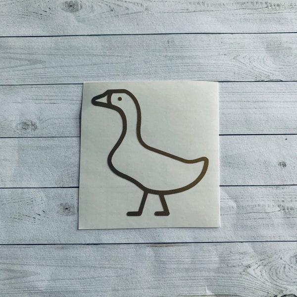Goose Decal | Goose Vinyl Decal | Goose Sticker | Mother Goose Decal | Bird Decal | Bird Sticker | Farm Animal Decal | Farm Sticker | Animal