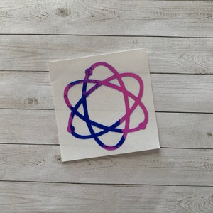 Atom Decal | Atom Vinyl Decal | Atom Sticker | Science Decal | Science Sticker | Science Decoration | Chemistry Decal | Chemistry Sticker