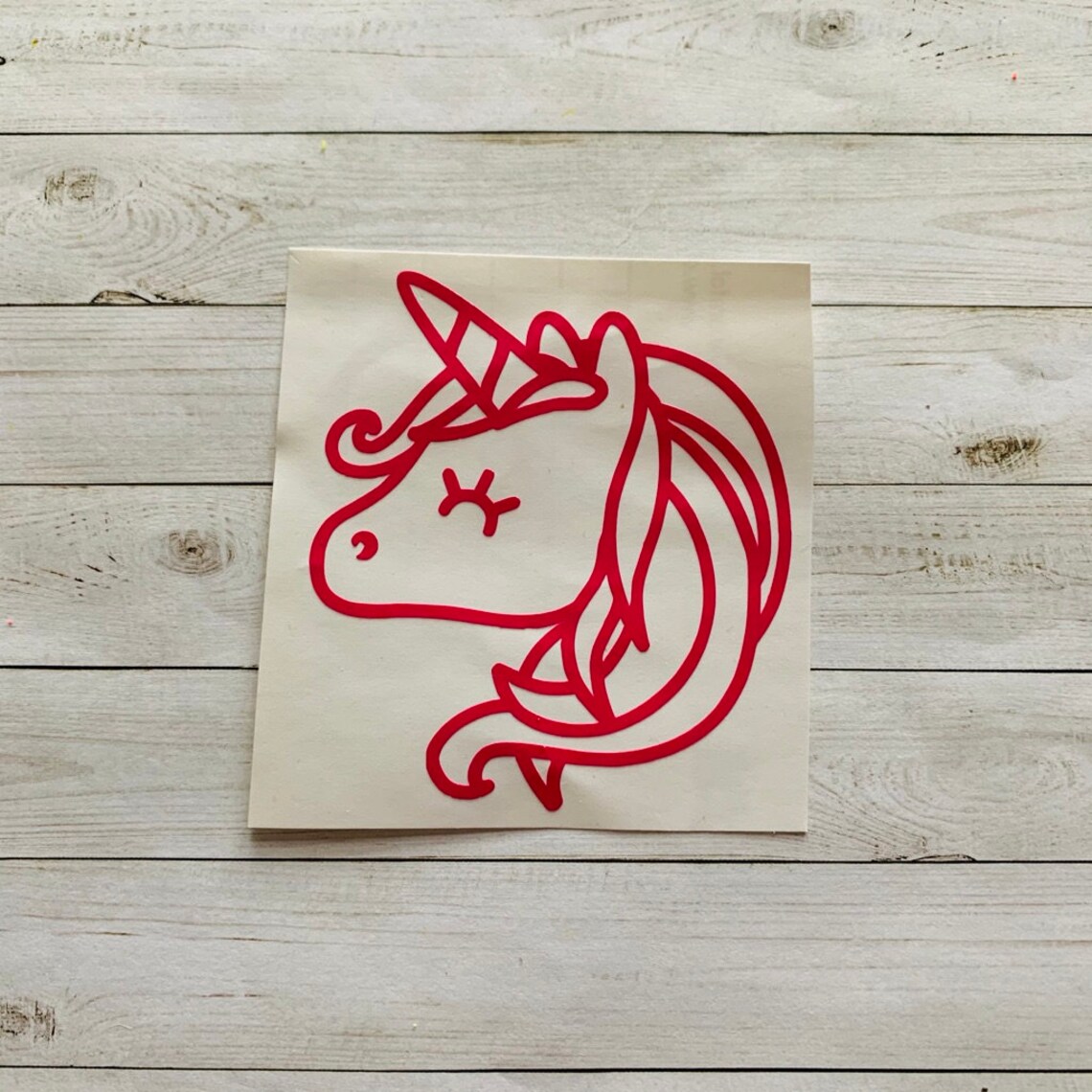 Unicorn Decal Unicorn Vinyl Decal Unicorn Sticker - Etsy