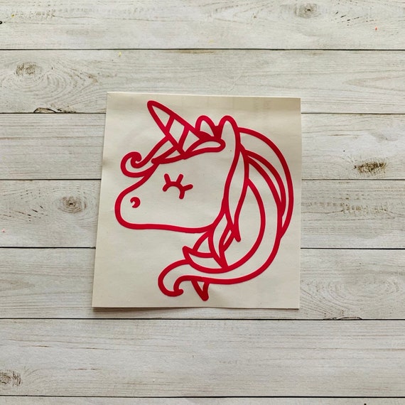 Unicorn Decal Unicorn Vinyl Decal Unicorn Sticker Etsy