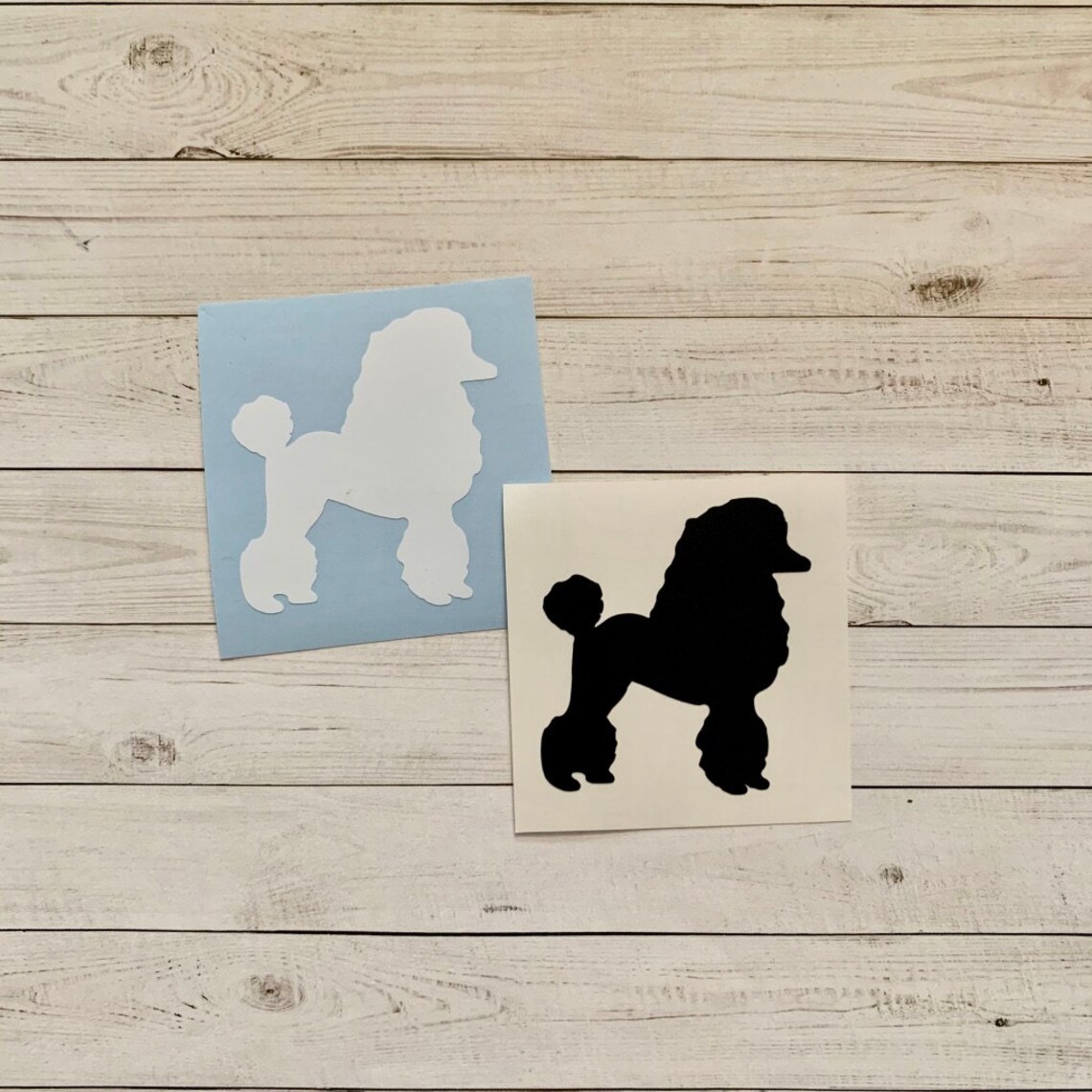 Poodle Decal Poodle Vinyl Decal Poodle Sticker Dog Decal Etsy