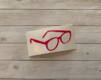 Glasses Decal | Glasses Vinyl Decal | Glasses Sticker | Eye Glasses Decal | Eye Decal | Eye Sticker | Ophthalmologist Decal | Glasses Theme