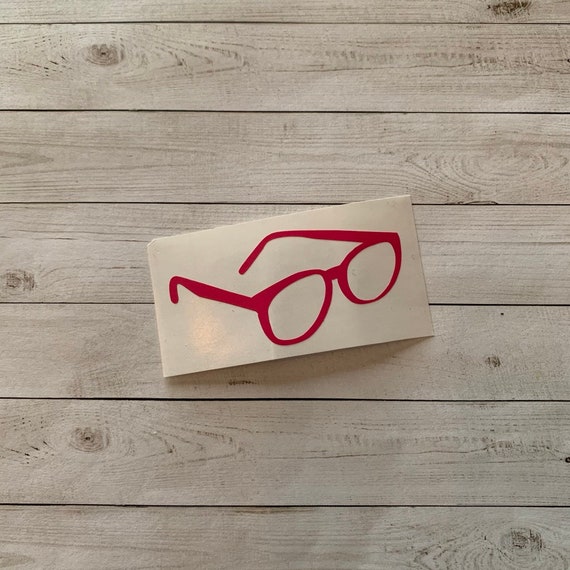 Glasses Decal Glasses Vinyl Decal Glasses Sticker Eye Etsy