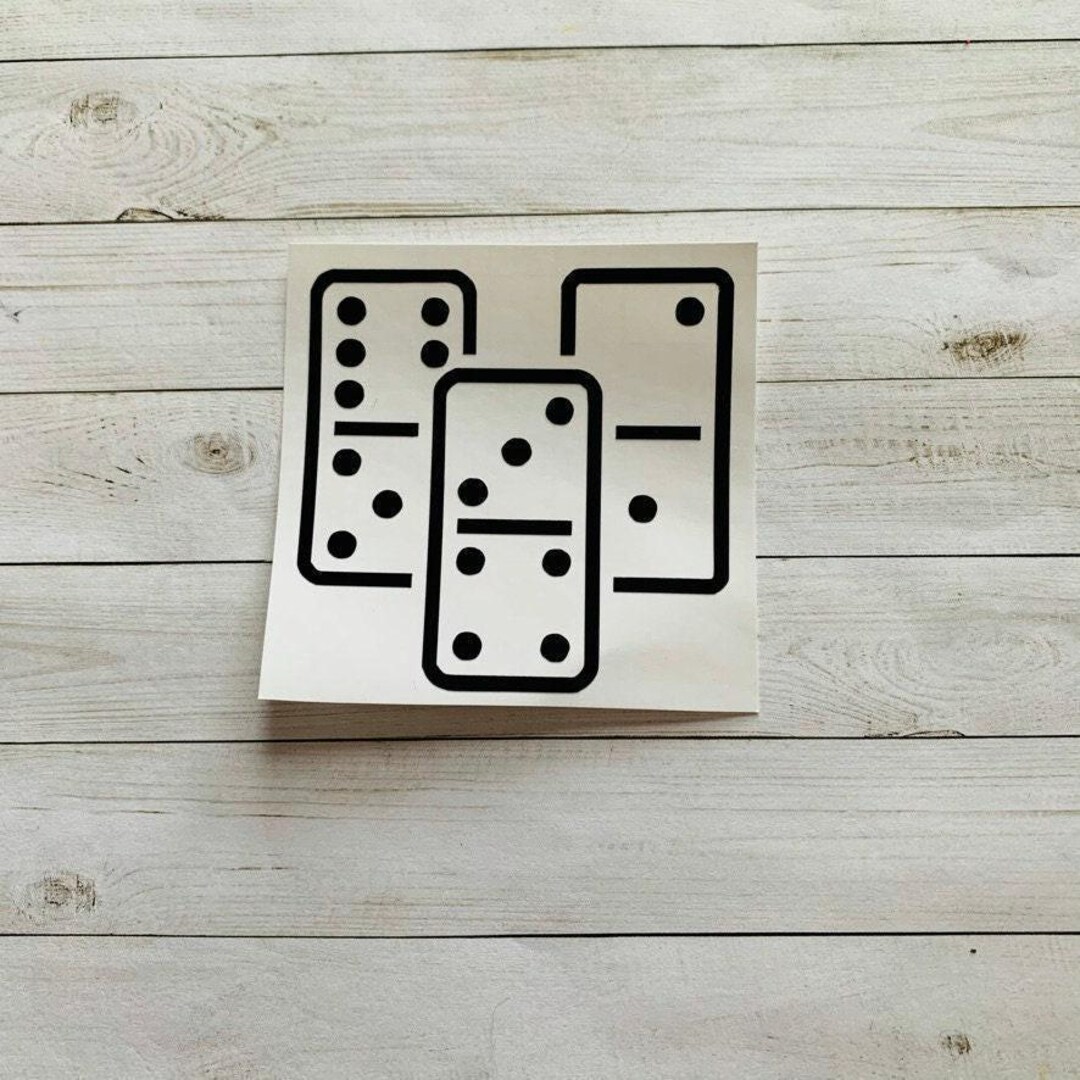 Dominoes Decal | Dominoes Sticker | Dominoes Vinyl Decal | Dominoes ...