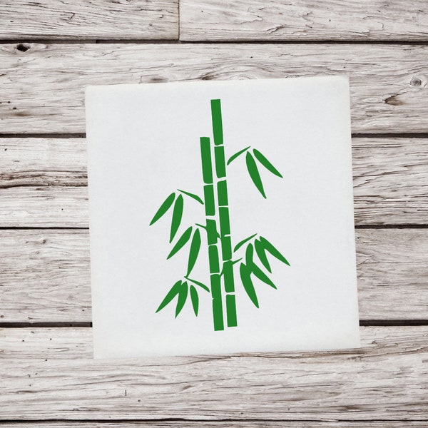 Bamboo Decal, Bamboo Vinyl Decal, Bamboo Sticker, Plant Decal, Panda Decal, Car Decal, Window Decal, Water Bottle Decal