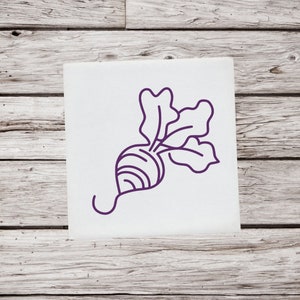 Radish Decal, Radish Sticker, Radish Vinyl Decal, Vegetable Decal, Root Vegetable Decal, Garden Decal, Beet Decal, Beet Sticker