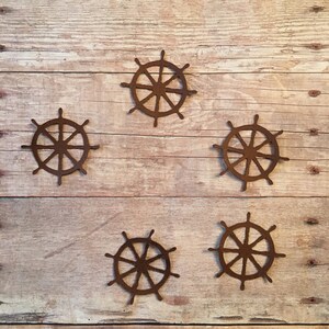Ships Wheel Confetti | Pirate Confetti | Pirate Decoration | Ship Confetti | Ship Cut Out | Nautical Confetti | Boat Confetti |