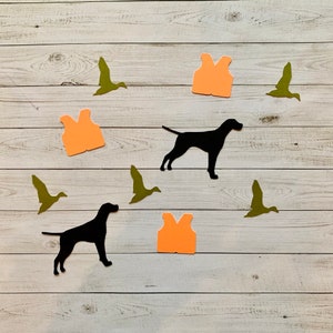 Duck Hunting Confetti Set | Duck Season Confetti | Hunting Confetti | Duck Confetti | Duck Cut Out | Duck Decoration | Dog Confetti |