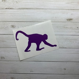 Monkey Decal | Monkey Sticker | Monkey Decoration | Chimp Deal | Ape Decal | Zoo Animal Decal | Animal Decal | Jungle Decal | Jungle Sticker